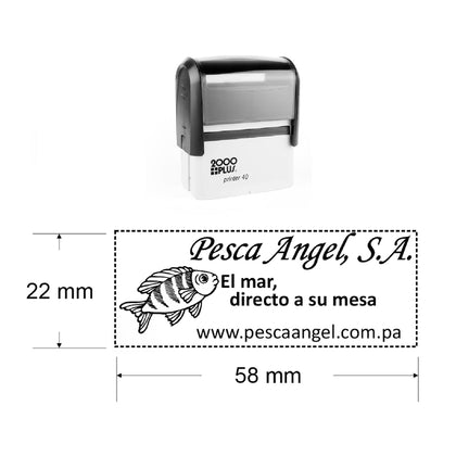 sello automatico printer 40 ejemplo