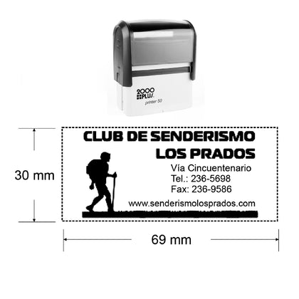 sello automatico printer 50 ejemplo