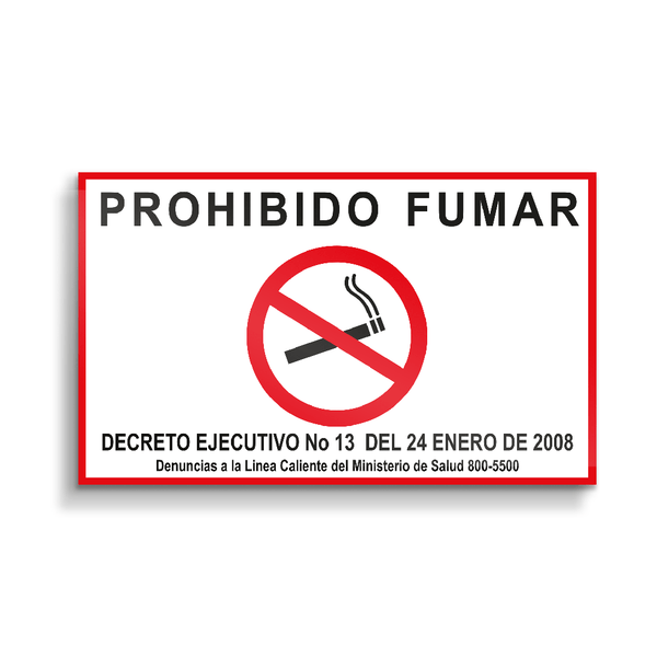 Señalética Safety Prohibido Fumar 8x12 - 948039