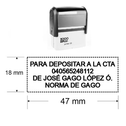 sello automatico printer 30
