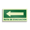 Letrero Ruta de Evacuacion Fotoluminiscente